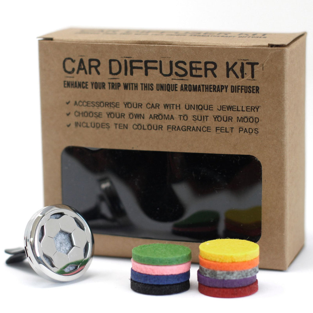 Football Car Diffuser Kit 30mm - Stainless Steel Locket | Velora
