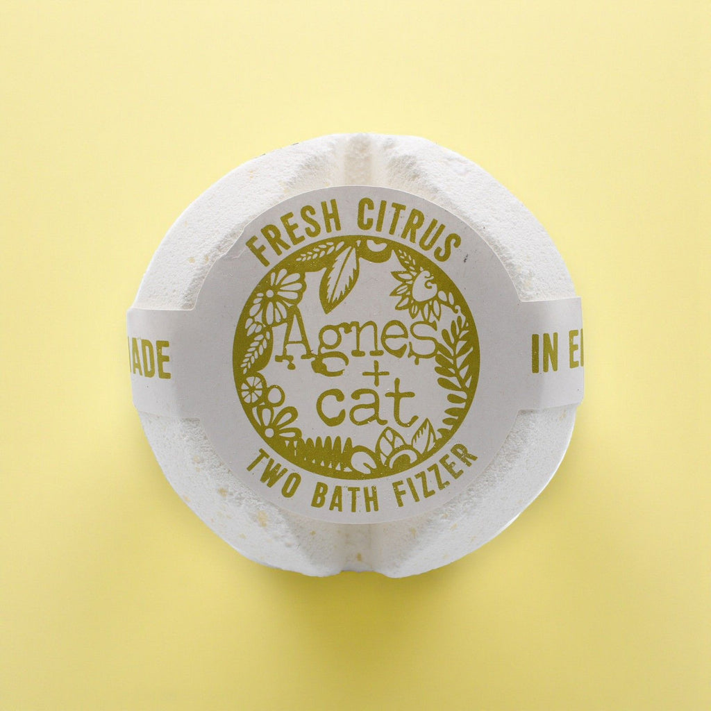 Agnes + Cat Bath Fizzer - Fresh Citrus | Velora