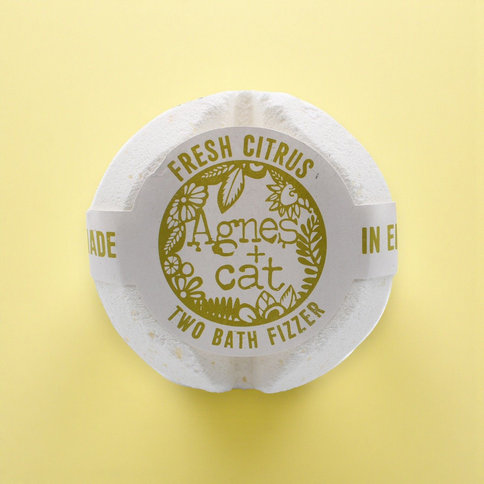 Agnes + Cat Bath Fizzer - Fresh Citrus | Velora