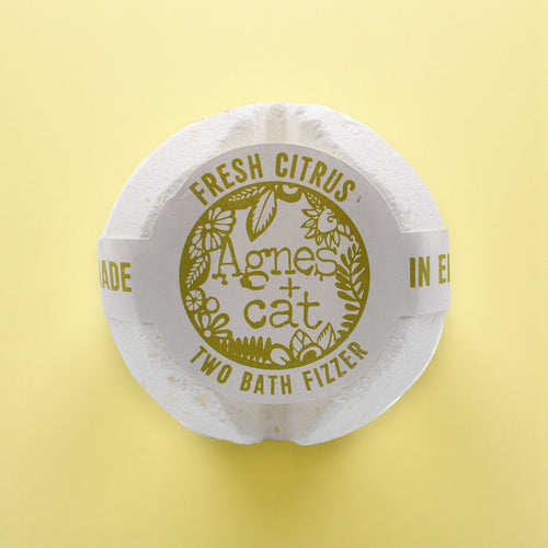 Agnes + Cat Bath Fizzer - Fresh Citrus | Velora