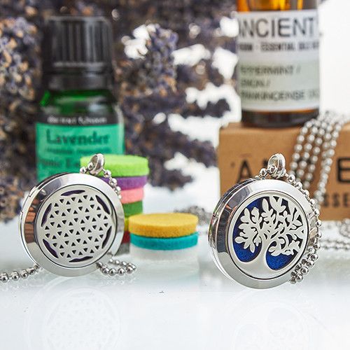Tree of Life Aromatherapy Diffuser Bracelet 20mm - Lava Stone Chain | Velora