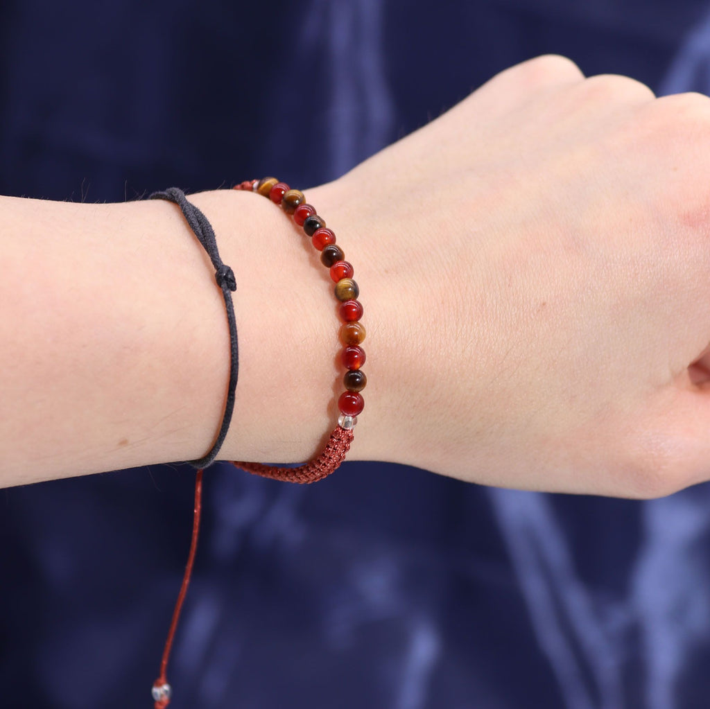 Leo Zodiac Crystal Candle & Gemstone Bracelet | Velora
