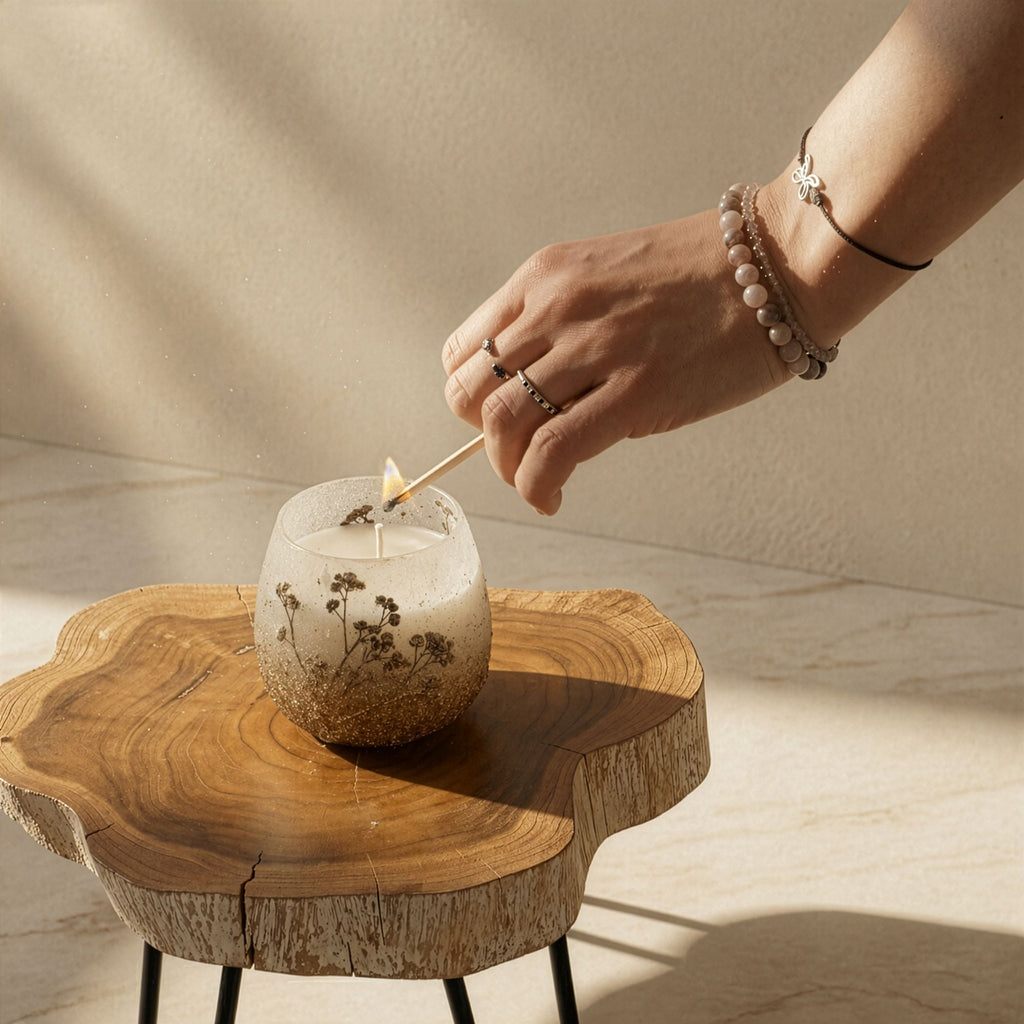Small Glass Jar Candle - Wildlight Woods | Velora