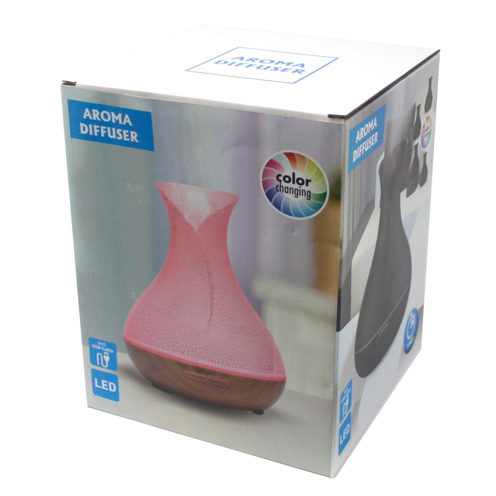 Palma Aroma Diffuser | Shell Effect | USB | 7-Colour LED | Velora
