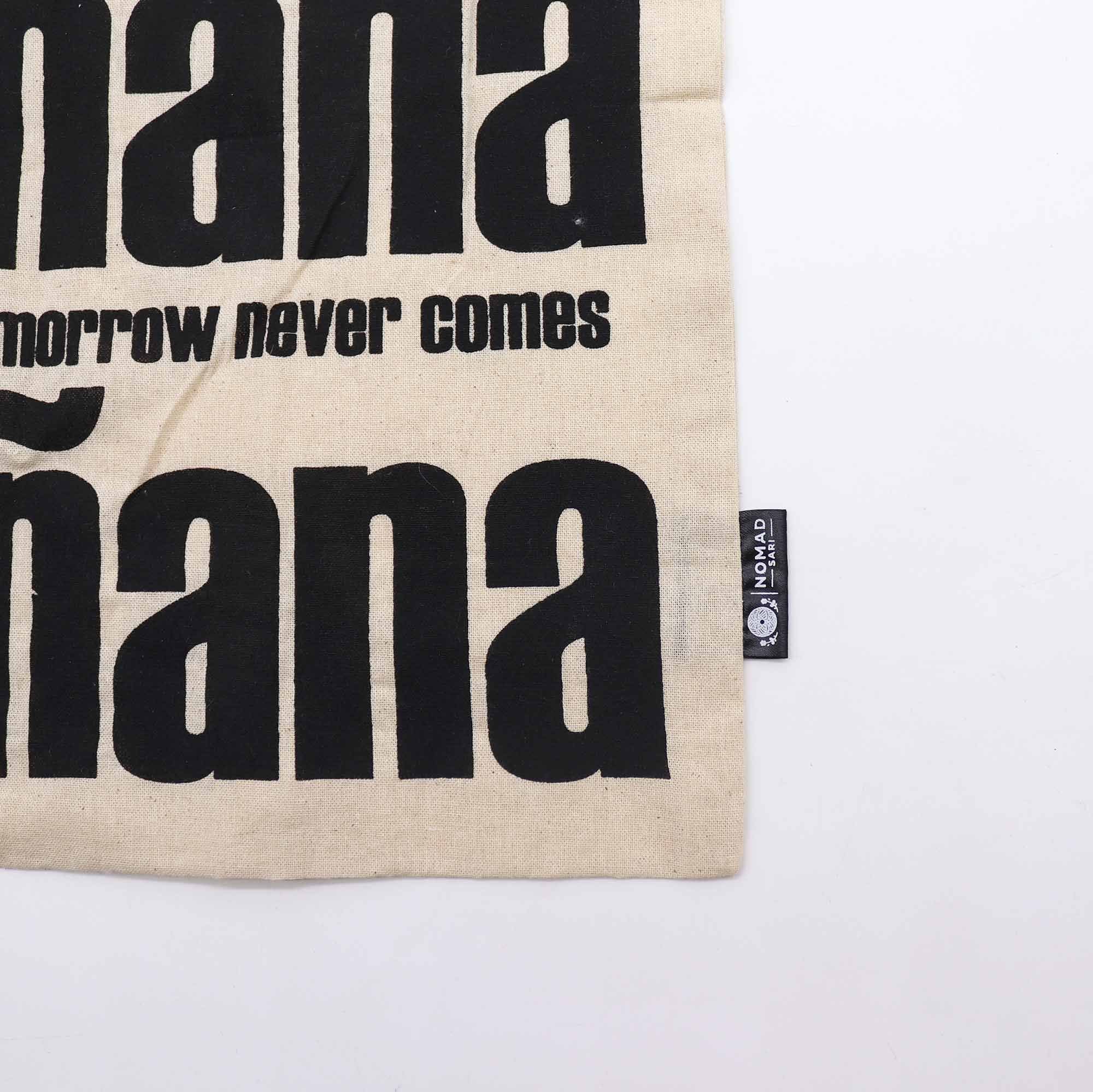 Iconic Basic Tote Bag - Mañana Mañana - Natural 4oz | Velora