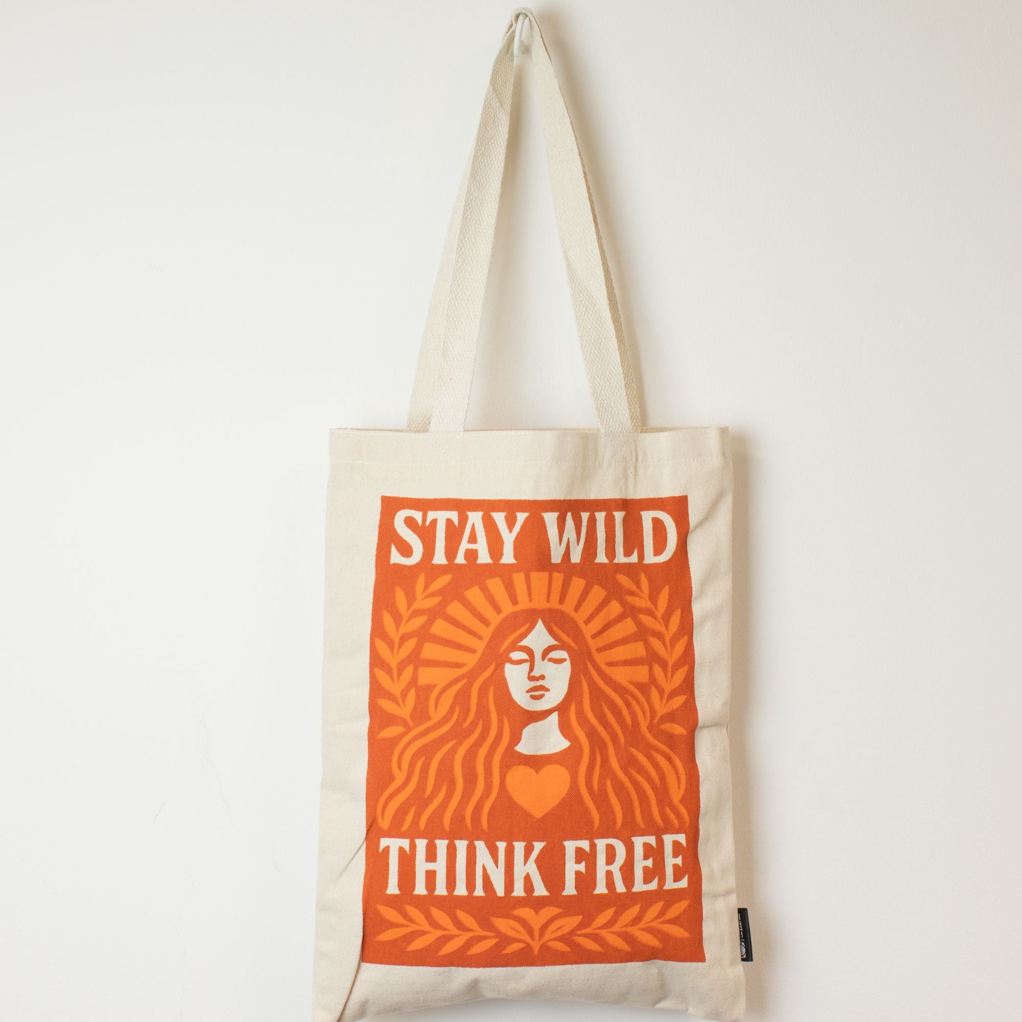 Nomad Sari Tote Bag - Stay Wild | Natural Canvas | Velora