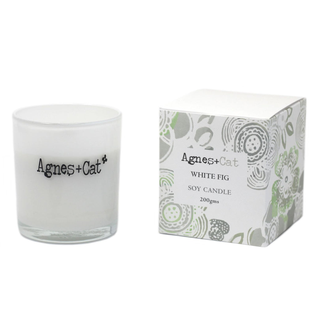 Agnes + Cat Votive Candle - White Fig | Velora