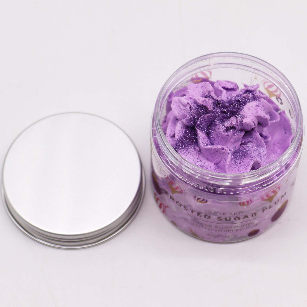 Frosted Sugar Plum Whipped Soap - 120g | Velora