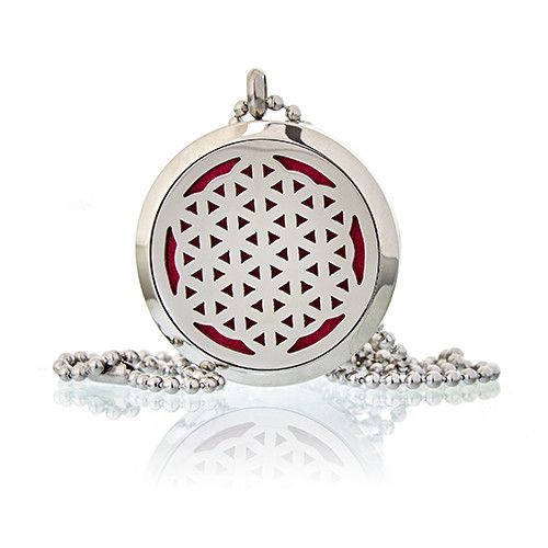 Aromatherapy Diffuser Necklace - Flower of Life 30mm | Velora