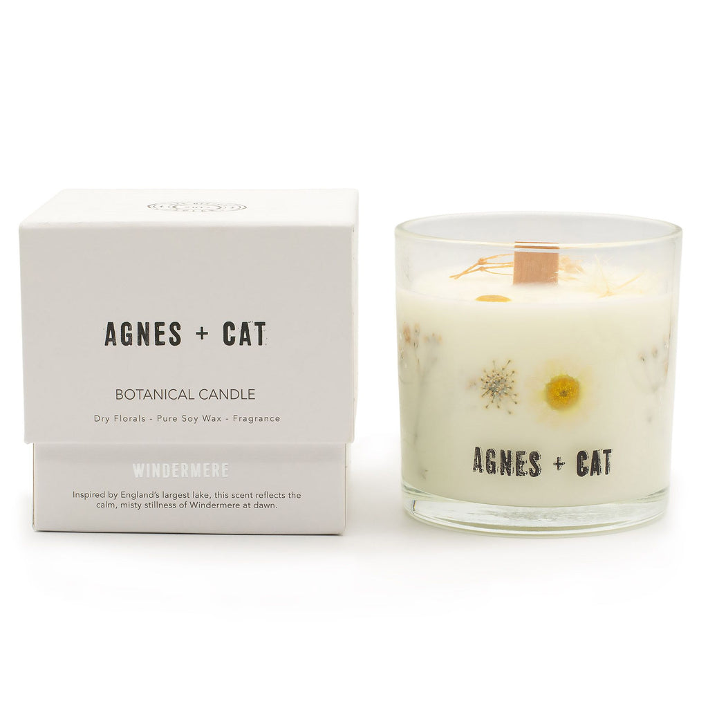 Agnes + Cat Botanical Soy Wax Candle - Windermere | Velora
