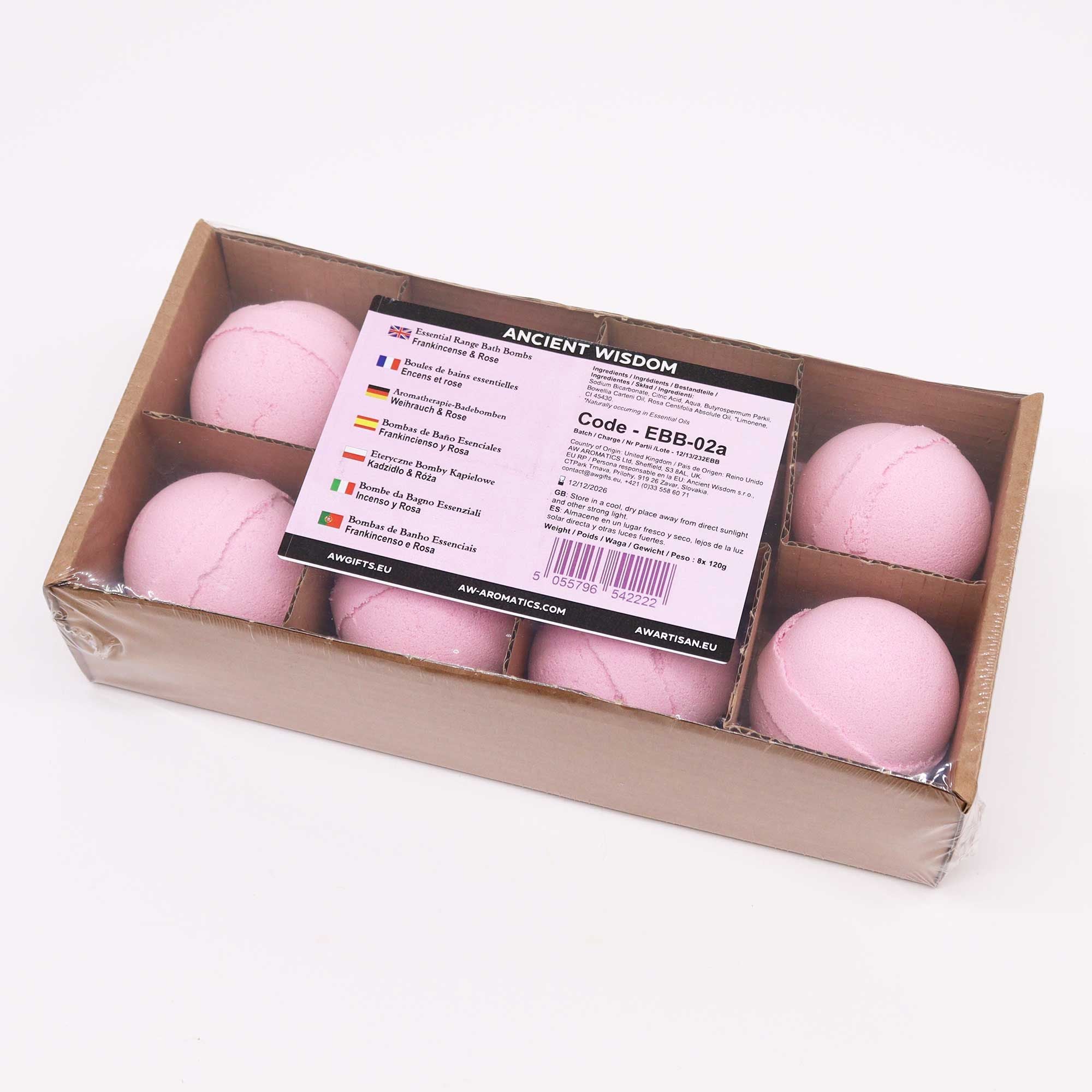 Essential Oil Bath Bomb - Frankincense & Rose | Velora